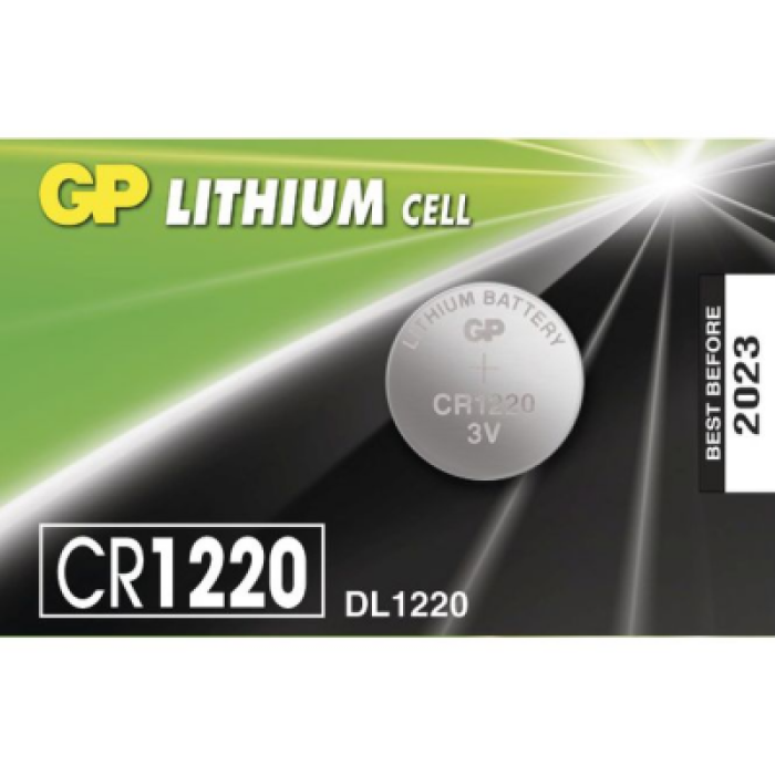 GP LITHIUM CELL CR-1220 DL-1220 PARA PİLİ 3V 5Lİ KART (4434)