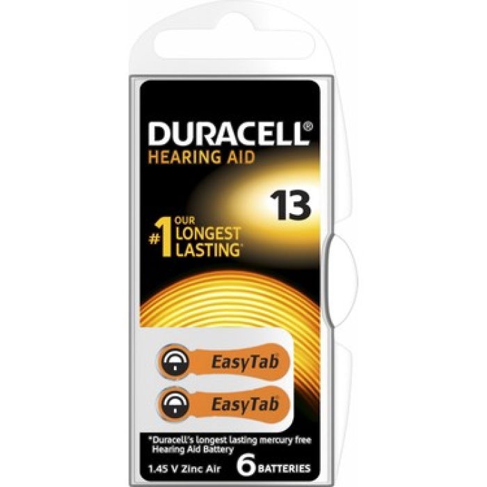 DURACELL 13 İŞİTME CİHAZI KULAK PİLİ 6 PARÇA  KUTU (4434)