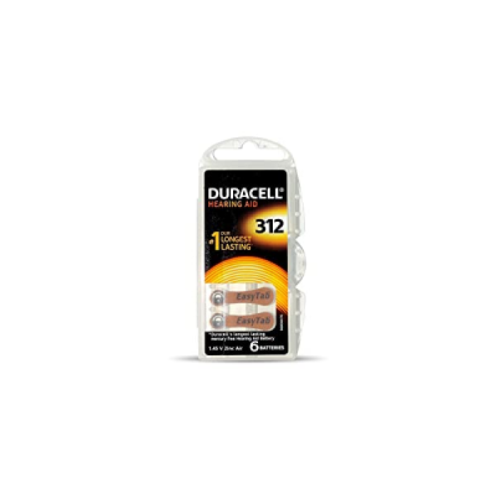 DURACELL 312 İŞİTME CİHAZ KULAK PİLİ 6 PARÇA  KUTU (4434)