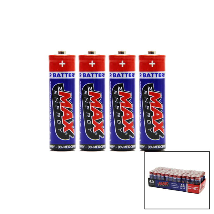 MAX ENERGY MAX-0636 PVC KALEM PİL 60 PARÇA (4434)