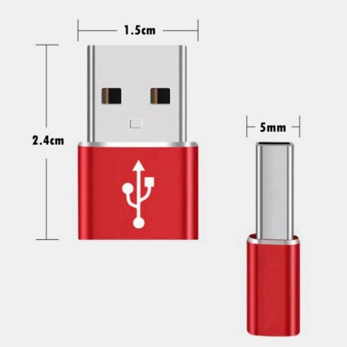 USB&amp;apos;den TYPE-C &amp;apos;ye Dönüştürücü Adaptör Veri Aktarımı Sağlayıcı Şarj Data Çevirici (4434)