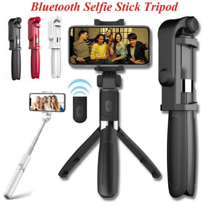 Selfie Stick L01 Bluetooth Kumandalı Selfie Çubuğu Tripod Monopod (4434)