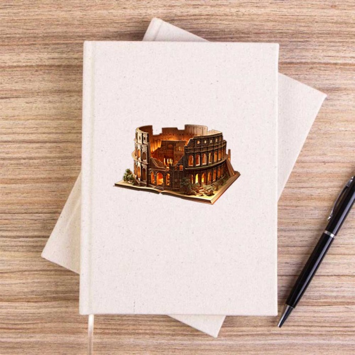 Roman view Book Çizgisiz Kanvas Defter