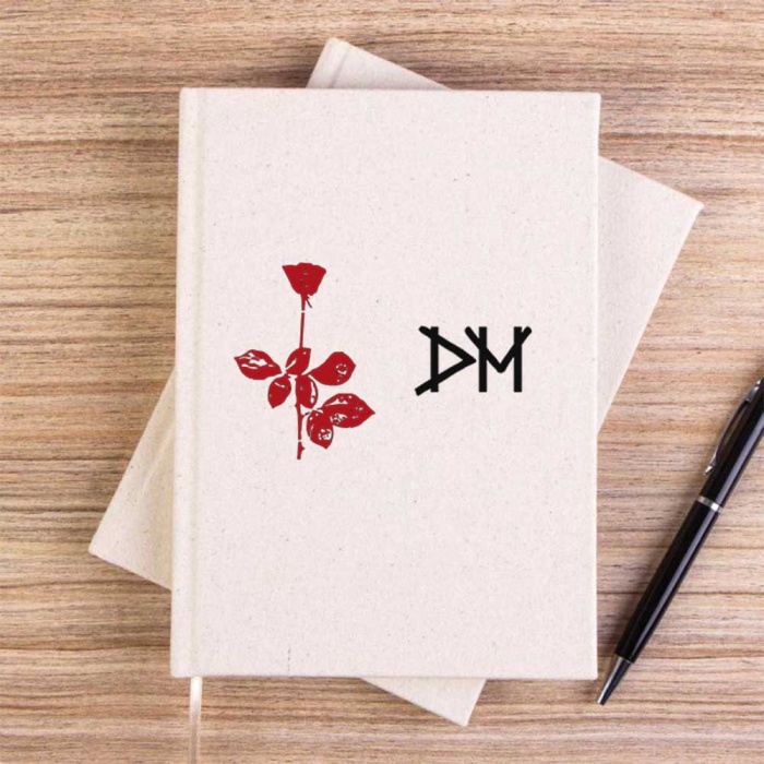 Depeche Mode Rose Çizgisiz Kanvas Defter