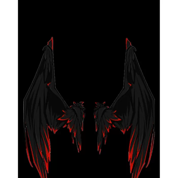 Lucifer Black Wing Büyük Sırt Patch Yama