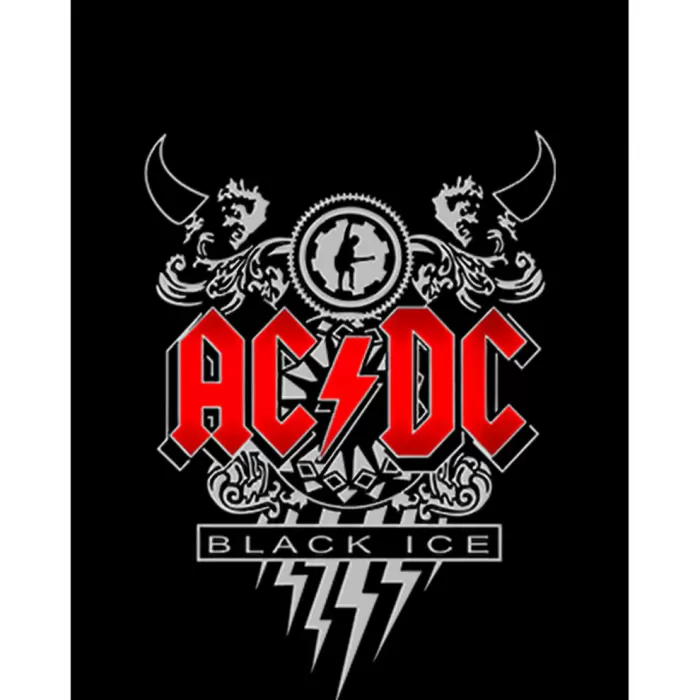 AC DC Black Ice Design Büyük Sırt Patch Yama