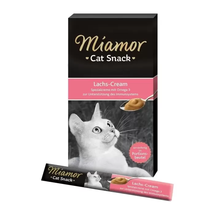 Miamor Cream Somonlu Kedi Ödül Maması 6x15 Gr