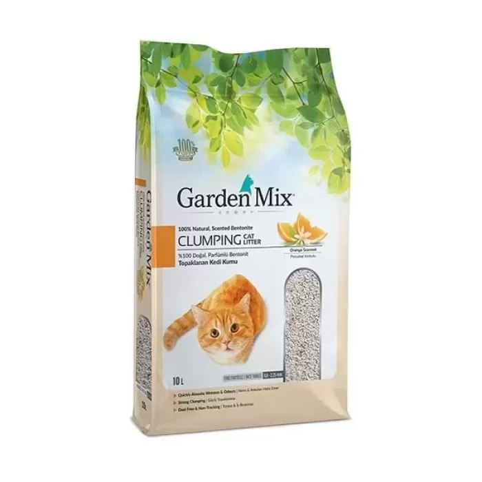 Garden Mix İnce Taneli Portakal Kokulu Kedi Kumu 10 Lt