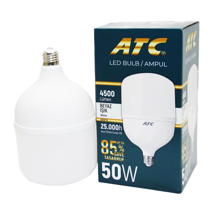 50W TORCH LED BULB AMPUL BEYAZ E27 (4434)