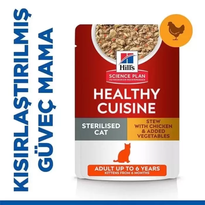 Hills Young Sterilised Tavuklu Kısırlaştırılmış Kedi Maması 13+2 Kg Hediyeli