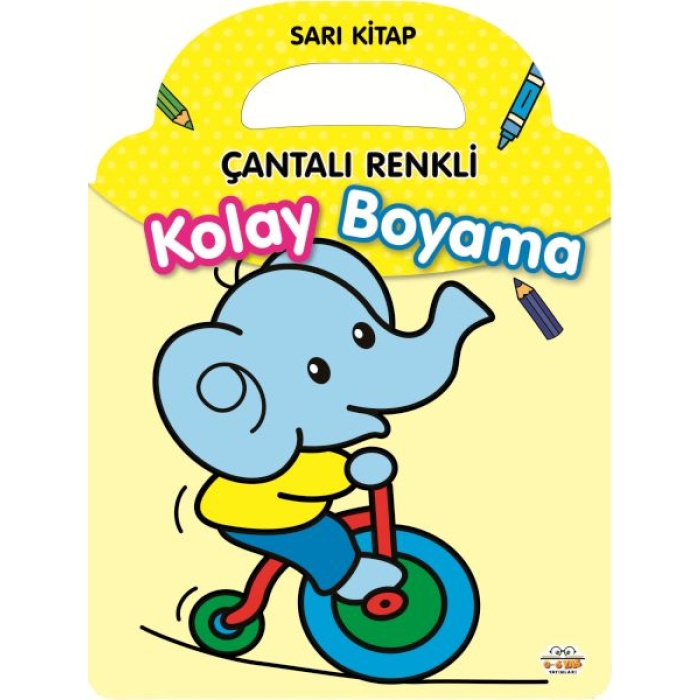 Çantalı Renkli Kolay Boyama- Sarı Kitap  (4022)