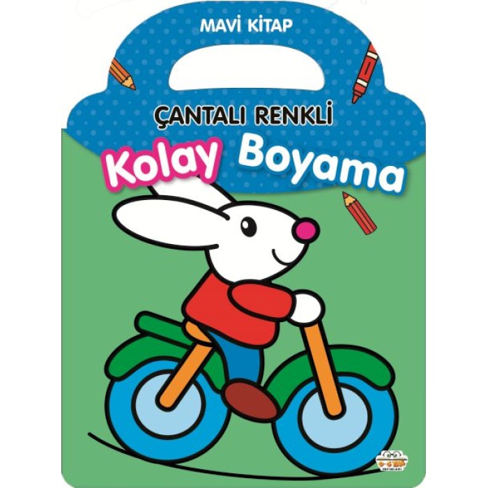 Çantalı Renkli Kolay Boyama- Mavi Kitap  (4022)