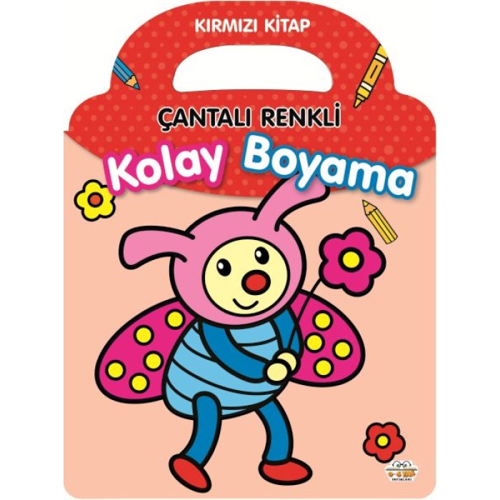 Çantalı Renkli Kolay Boyama- Kırmızı Kitap  (4022)