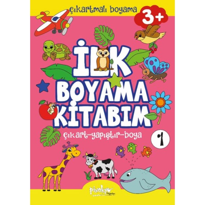 Çıkartmalı İlk Boyama Kitabım 3+ Yaş-1  (4022)