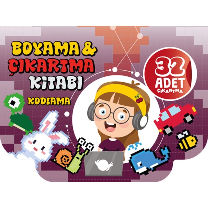 Boyama Ve Çıkartma Kitabı Kodlama  (4022)