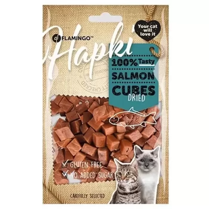 Flamingo Hapki Glutensiz Somonlu Küp Kedi Ödül Maması 85 Gr