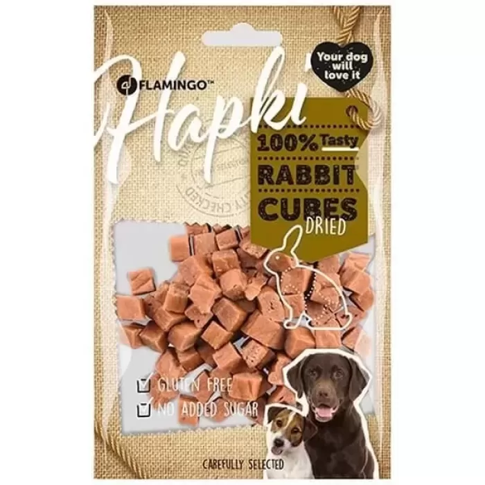 Flamingo Hapki Glutensiz Tavşanlı Küp Köpek Ödül Maması 85 Gr