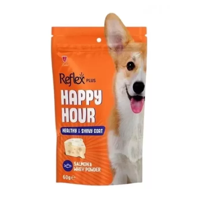 Reflex Happy Hour Sağlıklı ve Parlak Tüyler için Destekleyici Köpek Ödül Maması 60 Gr