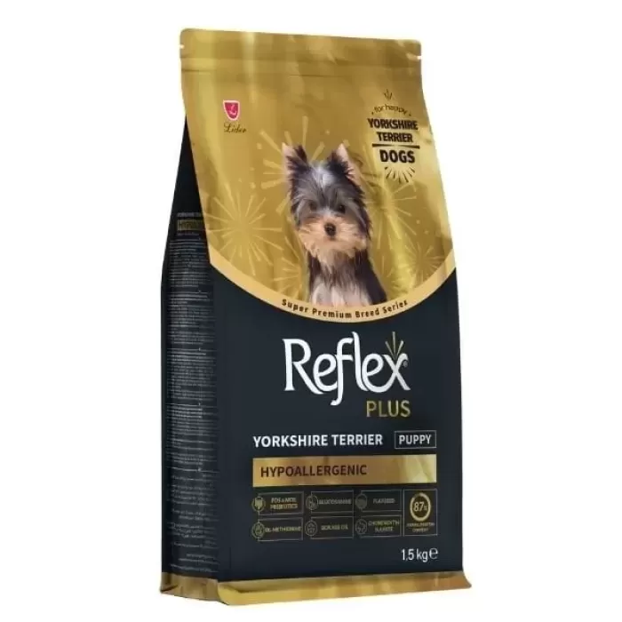 Reflex Plus Yorkshire Terrier Hypoallergenic Tavuklu Yavru Köpek Maması 1.5 Kg