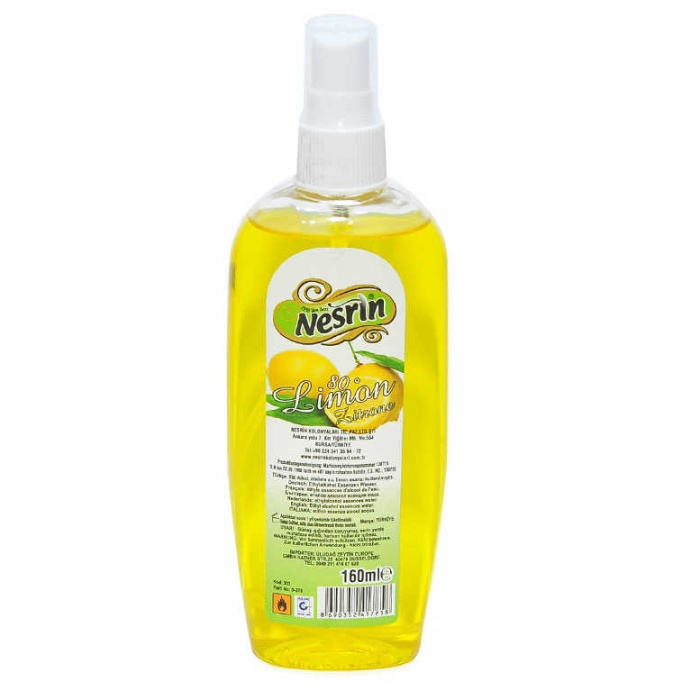 Limon Kolonyası Sprey 80 Derece Pet Şişe 160 Ml