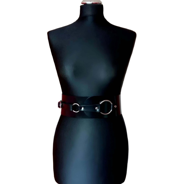 Elbise Üzerine Şık Deri Korse Harness - 920