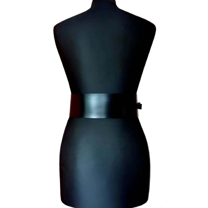 Elbise Üzerine Şık Deri Korse Harness - 920