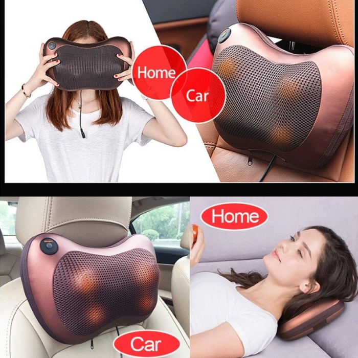 Car Home Ovmalı Masaj Yastığı Araç Boyun Masaj Aleti (4767)