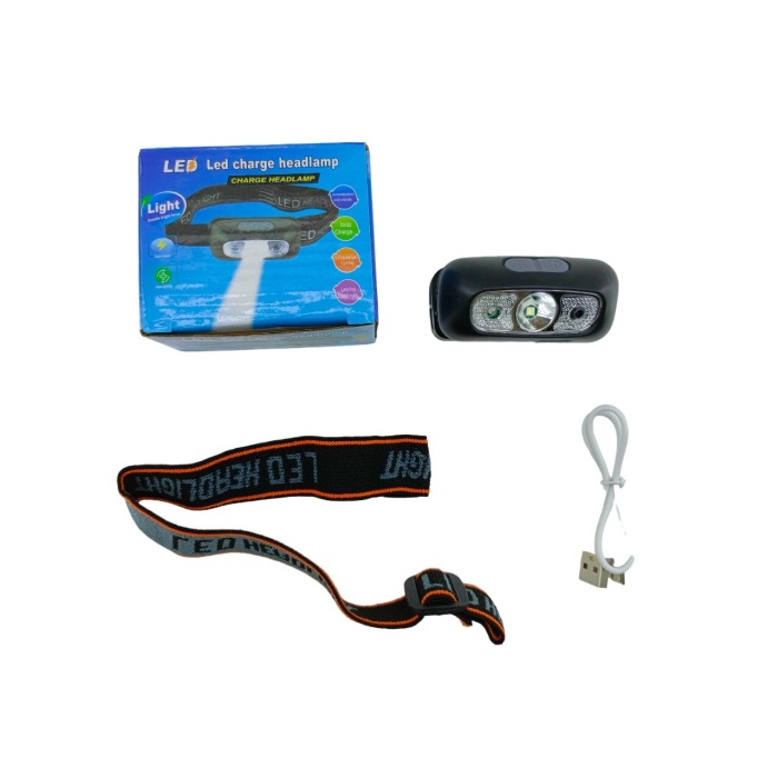 LED CHARGE HEADLAMP  USB ŞARJLI  KAFA LAMBASI FENER  OYNAR BAŞLI (4434)