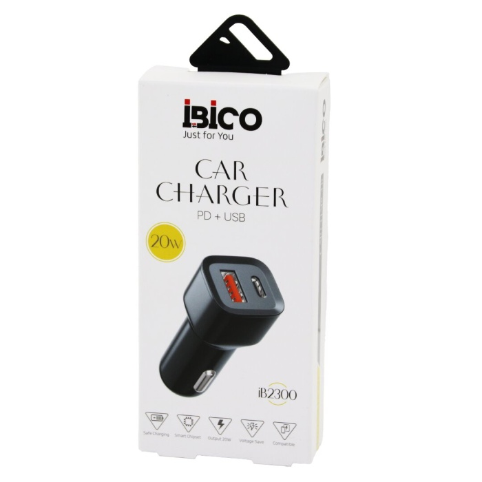 CAR CHARGER PD + USB OTO - ARAÇ ÇAKMAKLIK ŞARJ BAŞLIK 3.0 A 20W (4434)