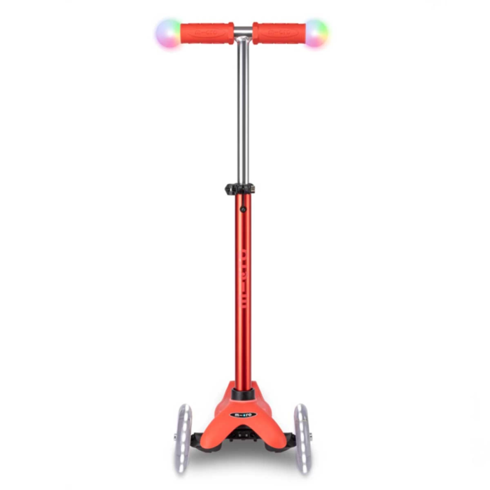 Mini2Grow Deluxe Magic Led 3 Tekerlekli Scooter Red