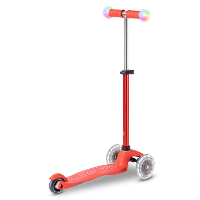 Mini2Grow Deluxe Magic Led 3 Tekerlekli Scooter Red