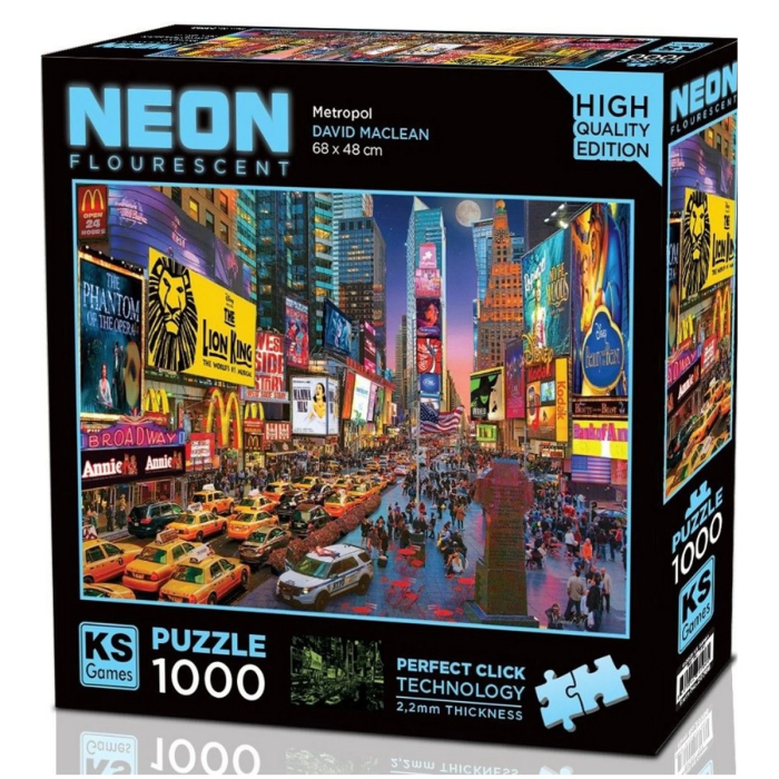 Ks Games Neon Metropol Puzzle 1000 Parça 20766