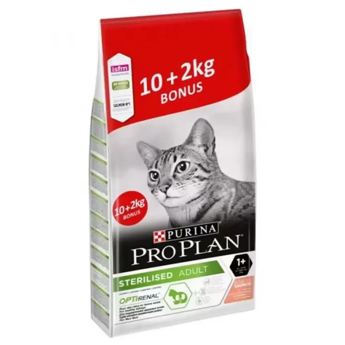 Pro Plan Sterilised Somonlu Kısırlaştırılmış Kedi Maması 10+2 Kg