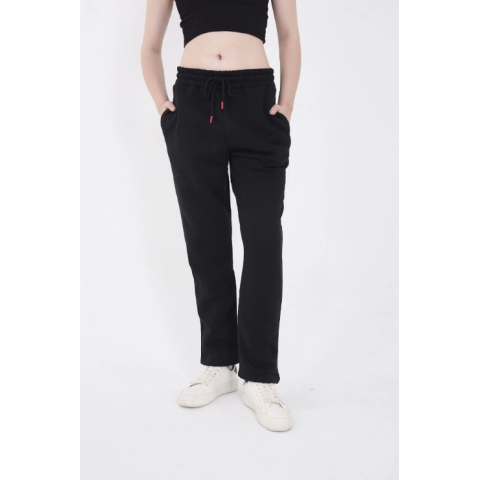 Unisex Üç İplik Basic Eşofman Pantolon - Siyah