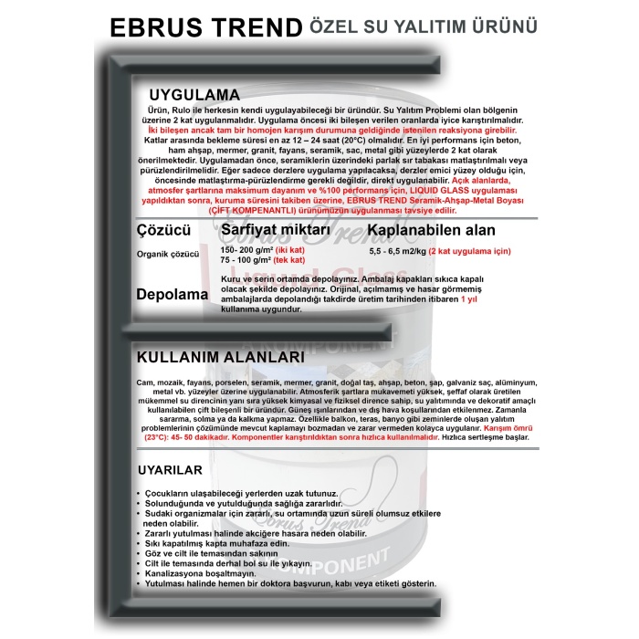 EBRUS TREND LIQUID GLASS 10,7+6,3 Kg