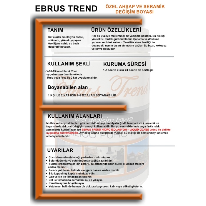 EBRUS TREND ÖZEL DEĞİŞİM BOYASI 1 KG