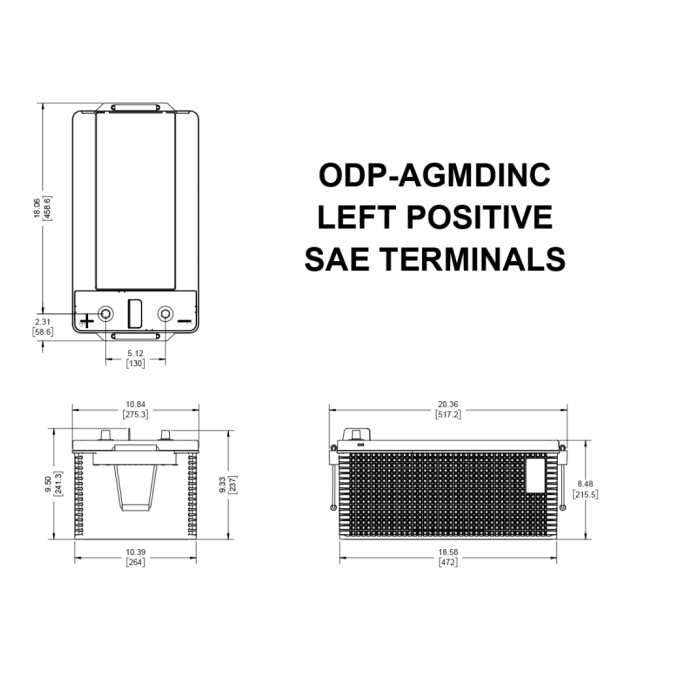 Odyssey 215 Ah Agm Akü ODP-AGMDINC