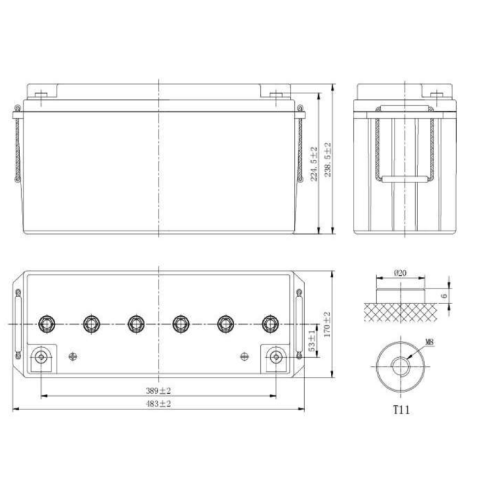 Exelon 12 V 150 Ah Jel Akü