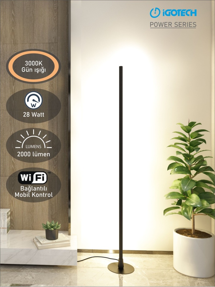 İgotech Power Series Günışığı Wifi Akıllı Led Lambader 150cm