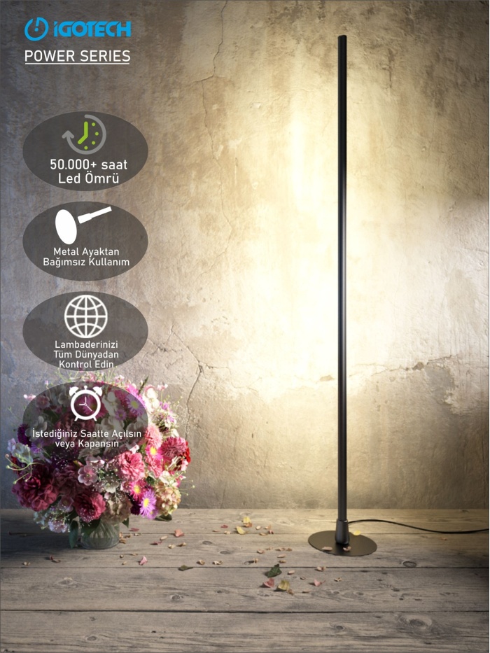 İgotech Power Series Günışığı Wifi Akıllı Led Lambader 150cm