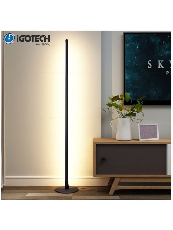 İgotech Smart Lighting-Akıllı Led Lambader -Gün Işığı ve RGB-Siyah 150cm