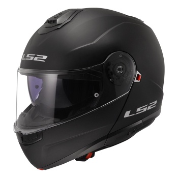 LS2 STROBE 2 MAT SİYAH KASK ÇENE AÇILIR