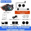 80-2X Motosiklet İntercom Kask Kulaklığı 2 Kişilik Bağlantı RGB Işıklı Bluetooth Kulaklık Seti