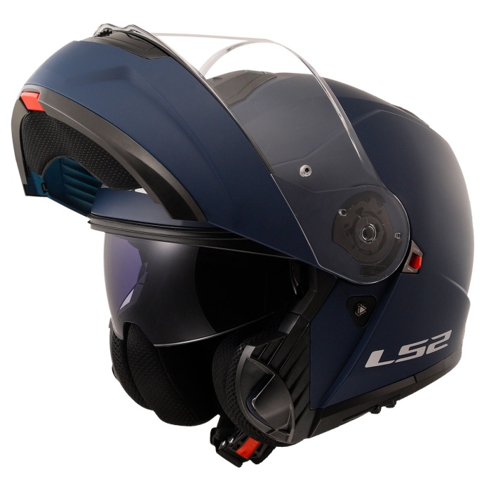 LS2 STROBE 2 MAT NAVY MAVİ KASK ÇENE AÇILIR