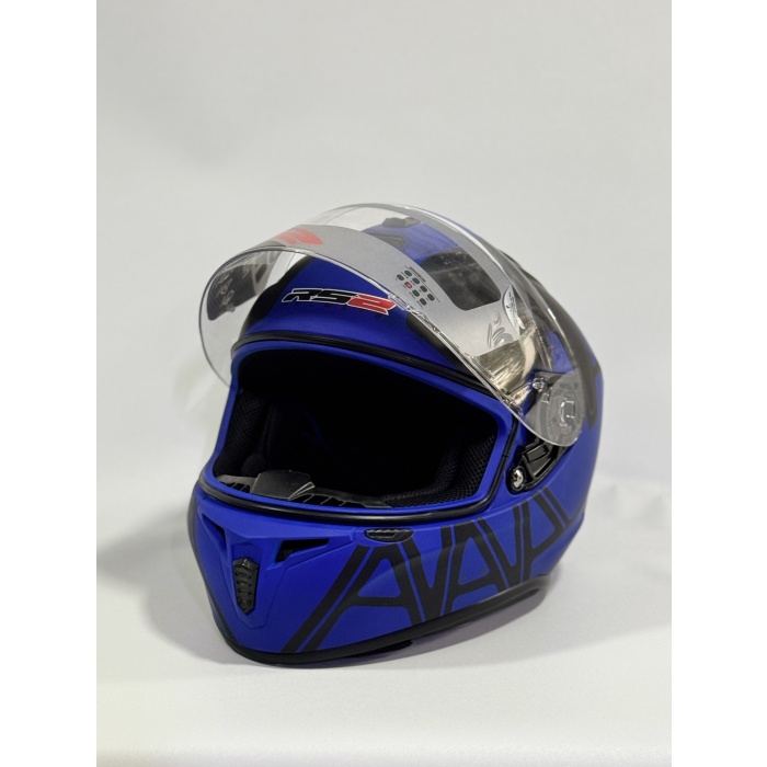 RS2 MAT SİYAH LACİVERT FULL KASK