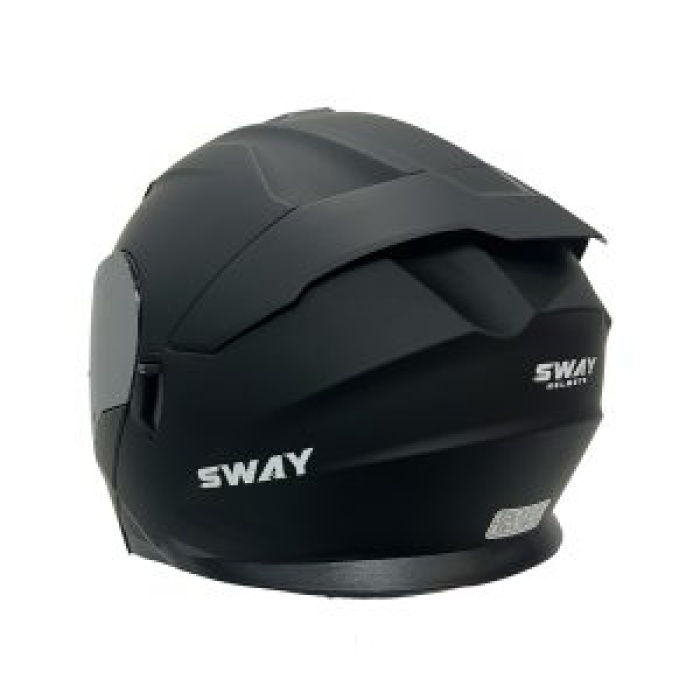 SWAY SW 912 MATT BLACK Çene Açılır Kask