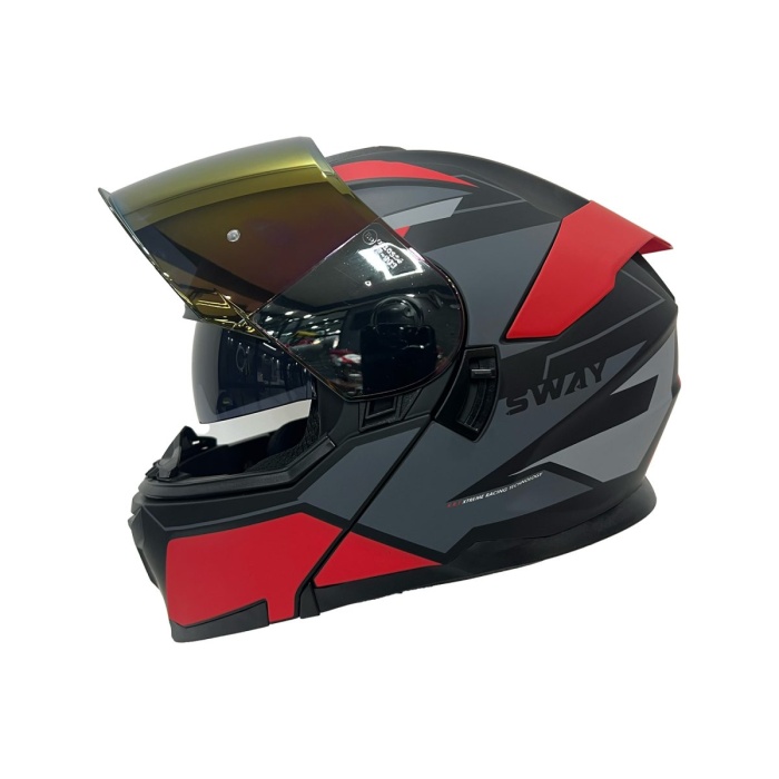 SWAY SW 912 C1 RED Çene Açılır Kask