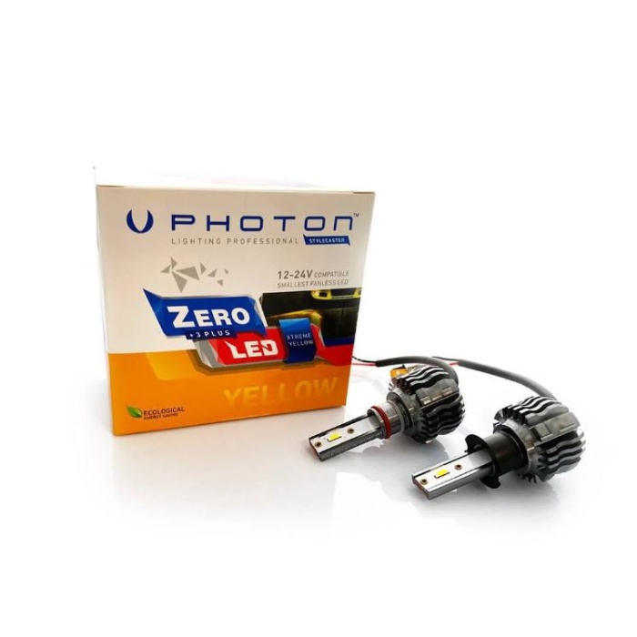 PHOTON ZERO H7 12V XTREME YELLOW +3 PLUS FANSIZ LED 12V-24V