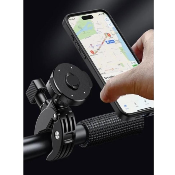 Deanb BST012 4.5/7 Inch Gidon Bağlantılı Scooter Bisiklet Motosiklet Bebek Arabası Telefon Tutucu