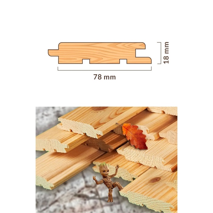 100cm 2.Sınıf Ahşap Düz Lambiri